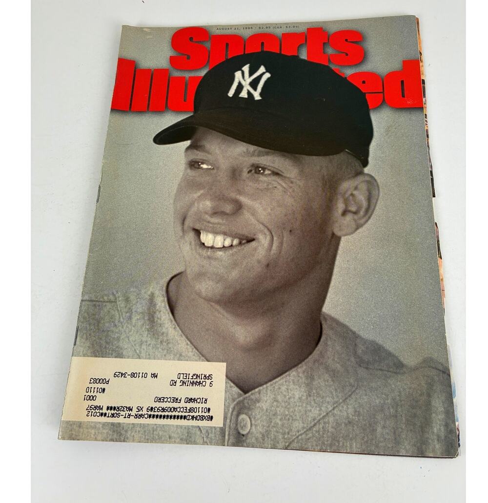Sports Illustrated Baseball's Mickey Mantle Cover Vol. 83 #8 Black & White